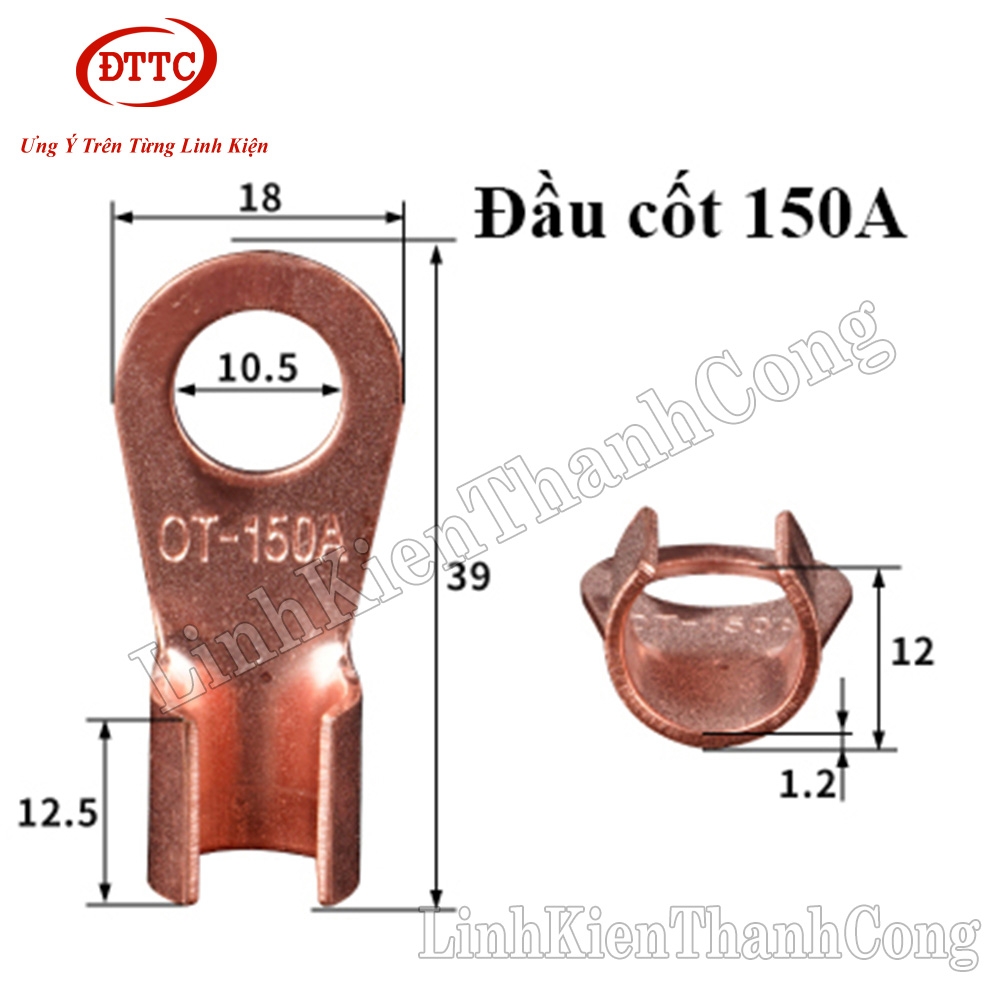 Đầu Cốt Đồng 150A OT-150A