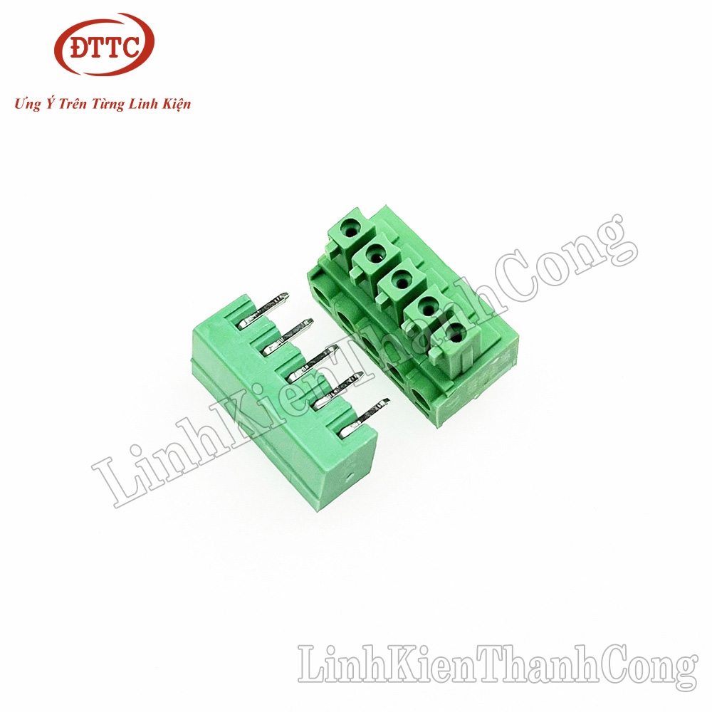 Cầu Đấu Terminal Cong 15EDG 3.81mm 5P (Đực + Cái)