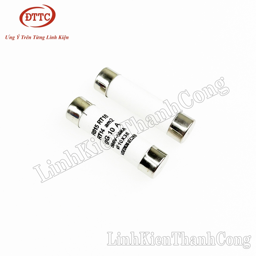 Cầu Chì Sứ 10x38mm 10A 500V