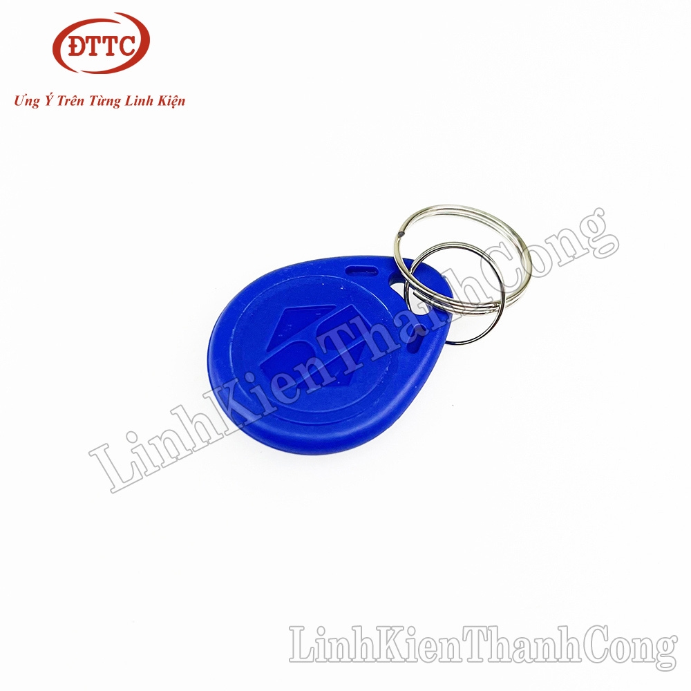 Thẻ Từ RFID Tần Số 13.56Mhz Có Móc Khóa Màu Xanh