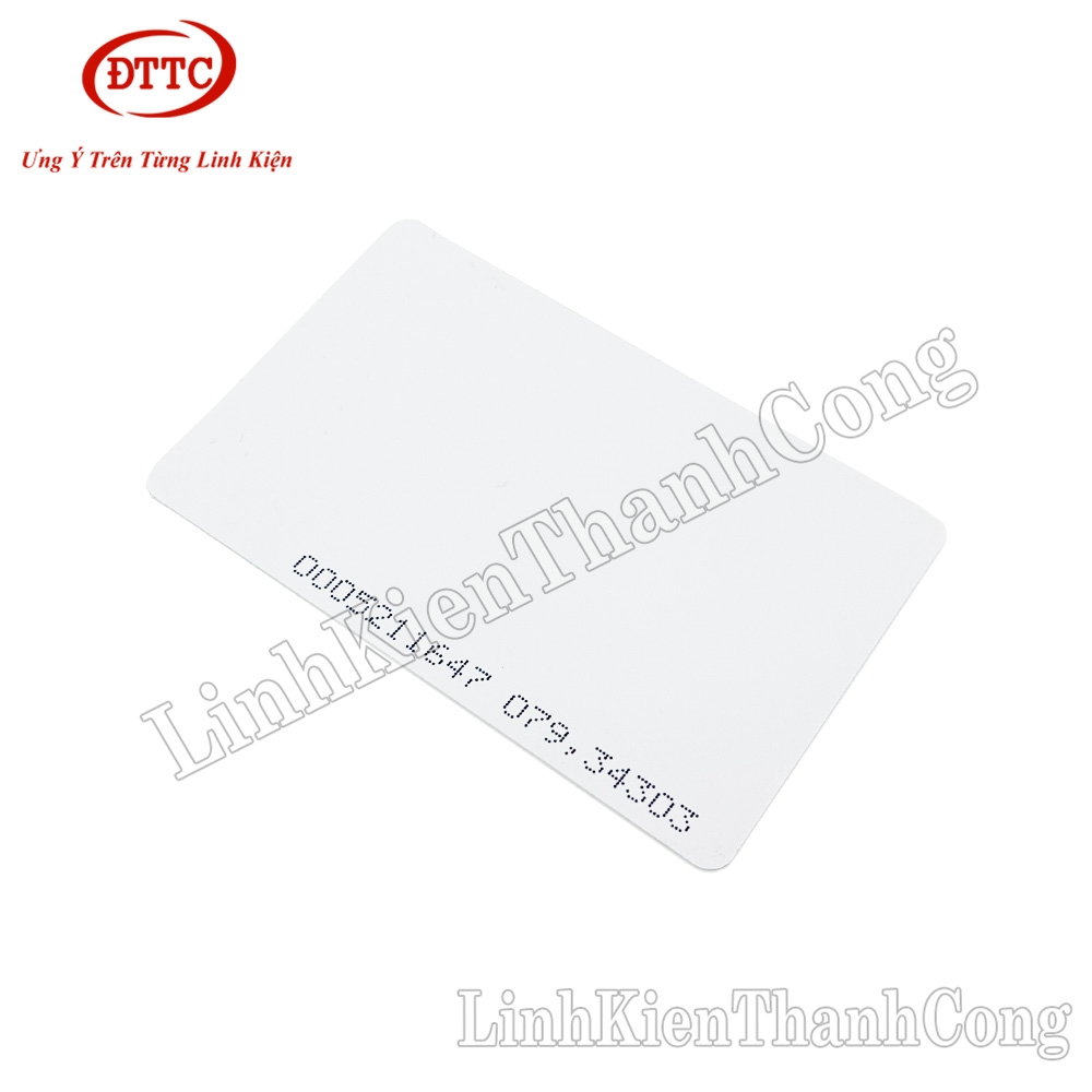 Thẻ Từ RFID 125KHz Loại Dày 0.8mm- Thẻ ID Chip TK4100 Dùng Làm Thẻ Nhân Viên, Thang Máy