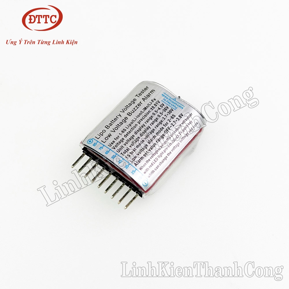 Module o v ki m tra pin lithium 1 8s