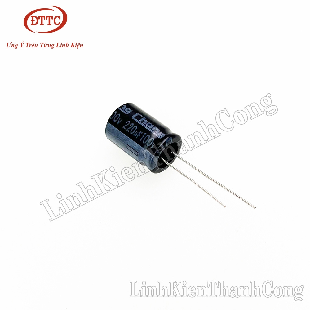 Tụ Hóa 220uF 100V (13x21mm)