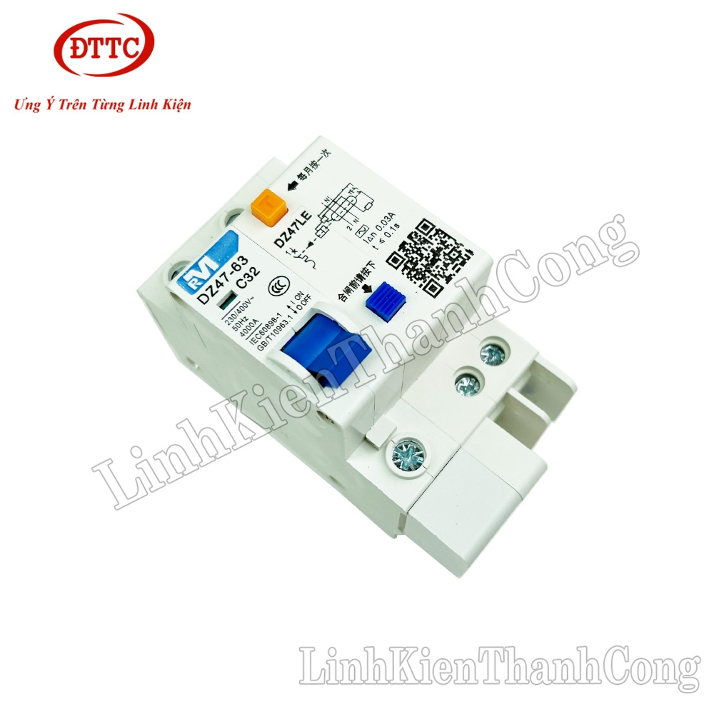 Aptomat Chống Giật DZ47-63 1 Pha C32 32A