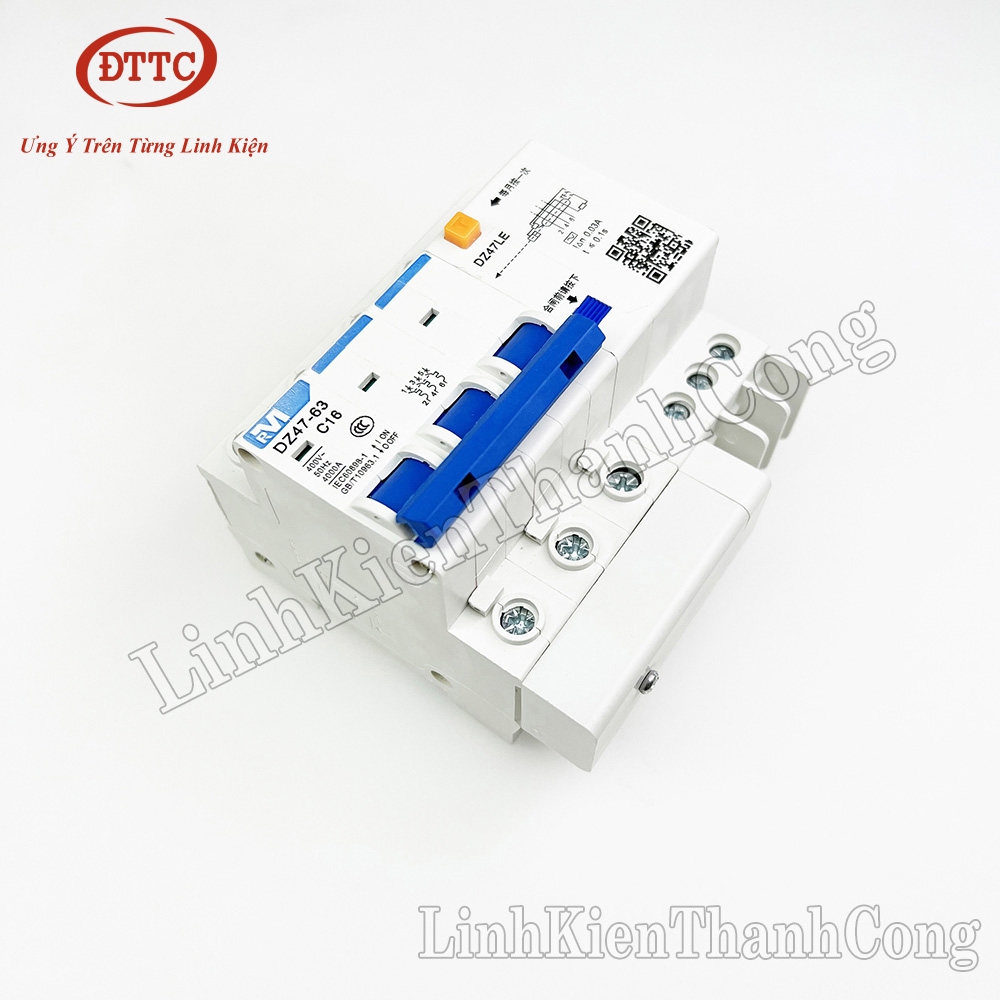 Aptomat Chống Giật DZ47-63 3 Pha C16 16A