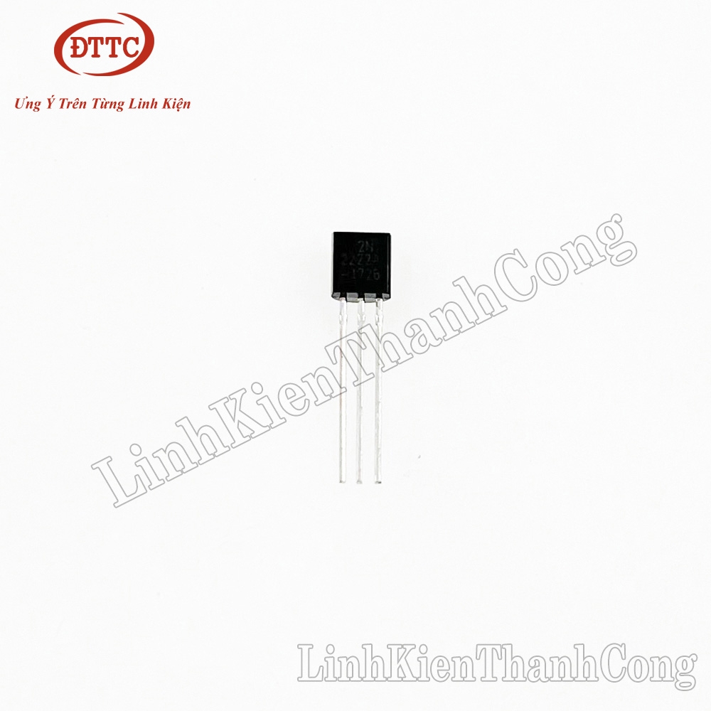 20X MPS2222 Transistor: NPN Bipolaire 30V 0,6A 1,5W TO92 4dB CDIL