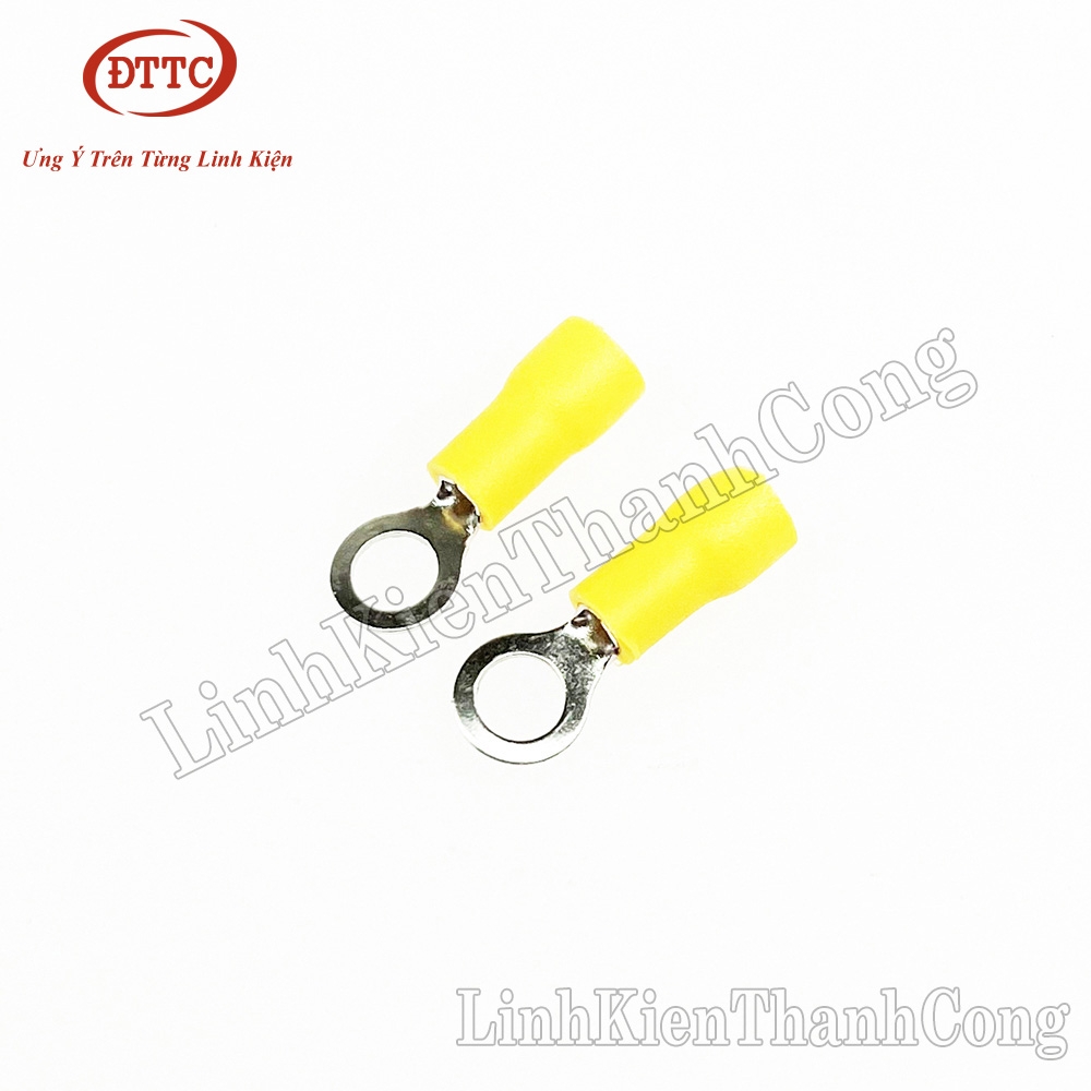 Đầu Cos Tròn RV1.25-4 Màu Vàng (50 Chiếc)
