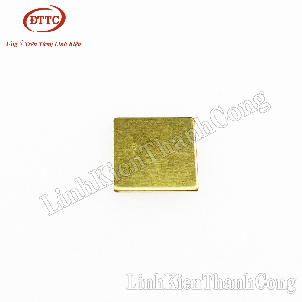 Tấm Tản Nhiệt Đồng 15x15mm Dày 1mm (Đồng Đỏ)