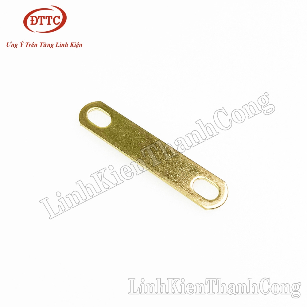 Cầu Đồng Nối Pin, Khoảng Cách 2 Tâm Lỗ 45mm, Dày 1.5mm