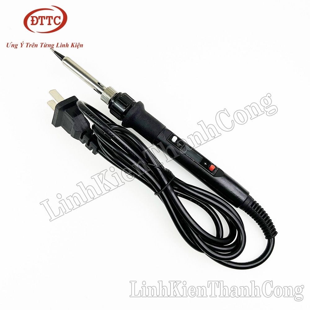 Máy Hàn Điều Chỉnh Nhiệt Độ 908S 80W Màn LCD (Đen)