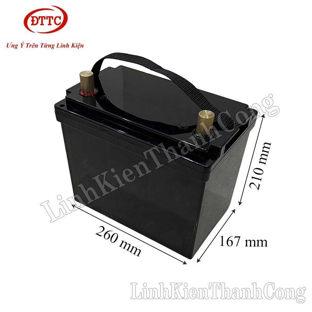 Hộp Nhựa, Vỏ Nhựa Đóng Pin 260x167x210mm, Lắp Được 32 Cell 33140