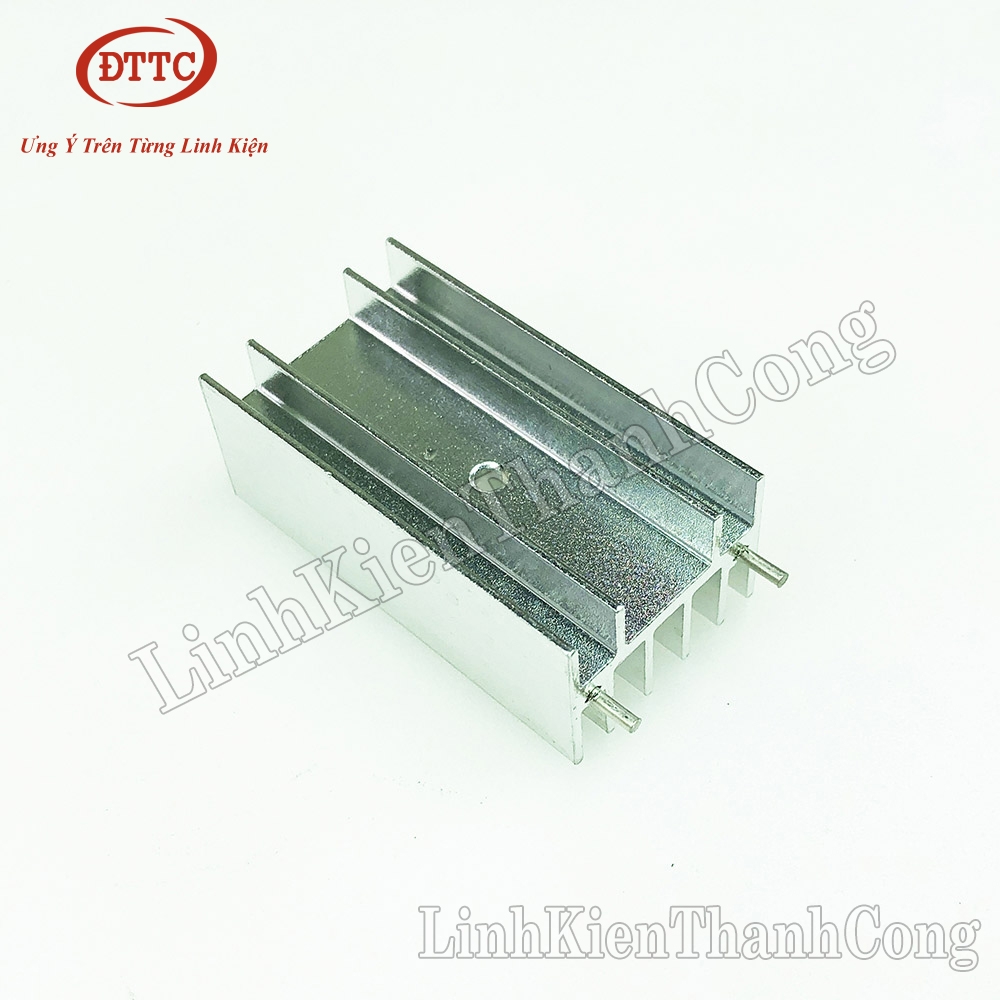 Nhôm Tản Nhiệt TO220 23x16x45mm Trắng