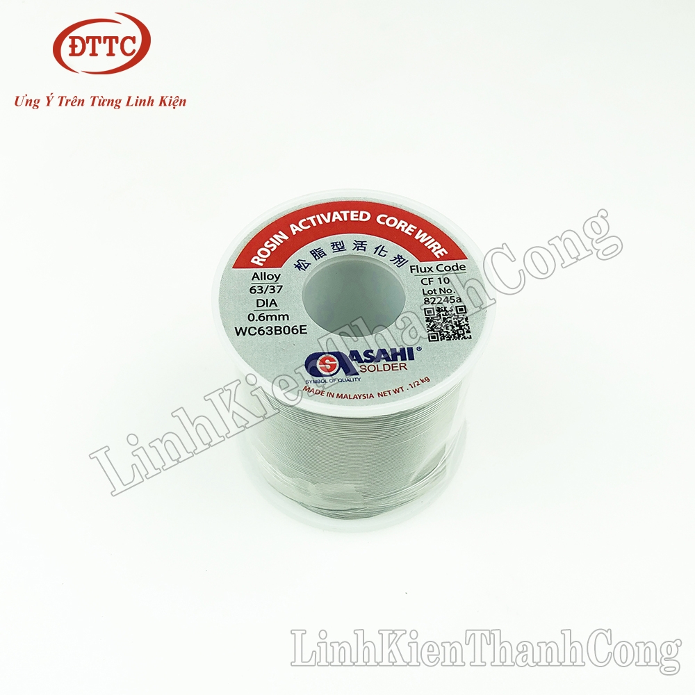 Thiếc Hàn ASAHI 63/37 500gam 0.6mm Chính Hãng