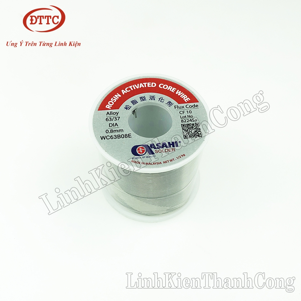 Thiếc Hàn ASAHI 63/37 500gam 0.8mm Chính Hãng