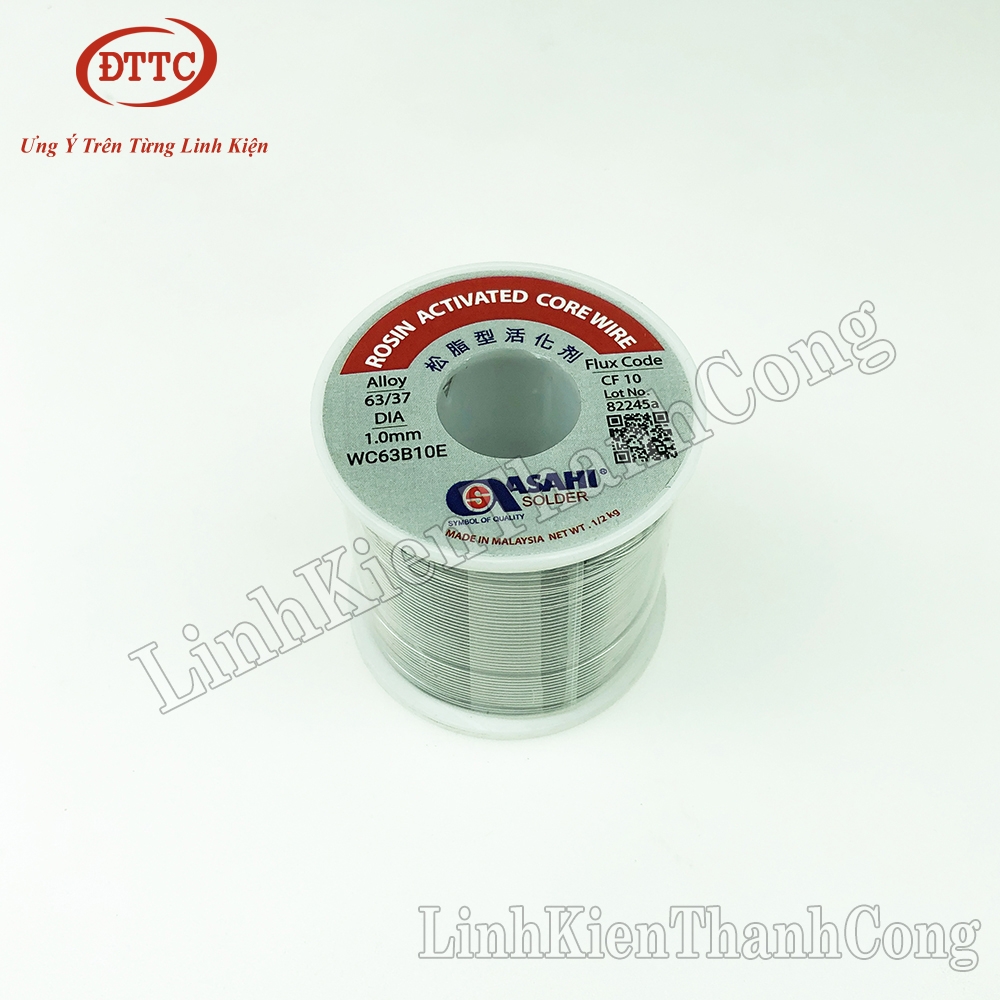 Thiếc Hàn ASAHI 63/37 500gam 1.0mm Chính Hãng