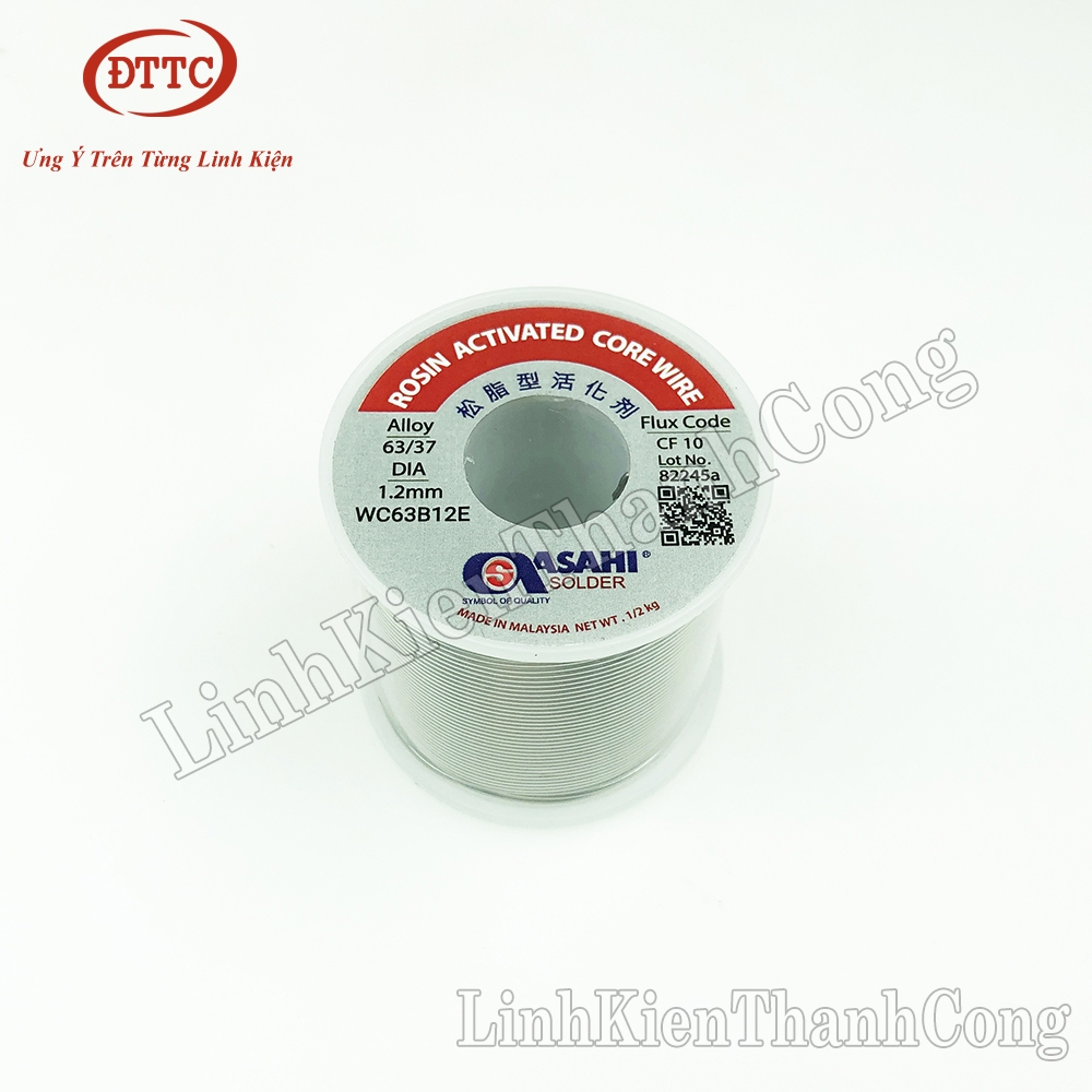 Thiếc Hàn ASAHI 63/37 500gam 1.2mm Chính Hãng