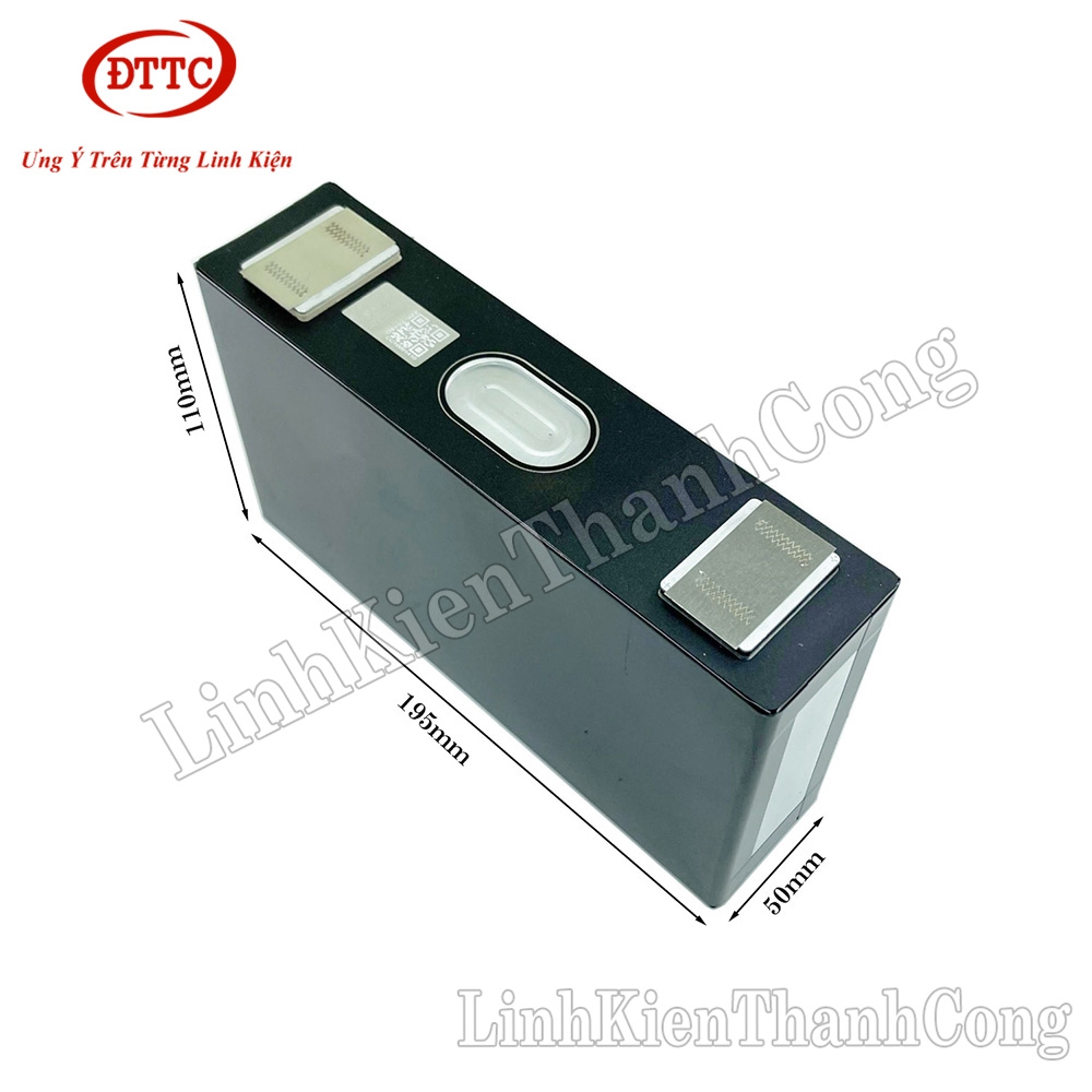 Pin Lithium 3.7V 150Ah 195x50x110mm