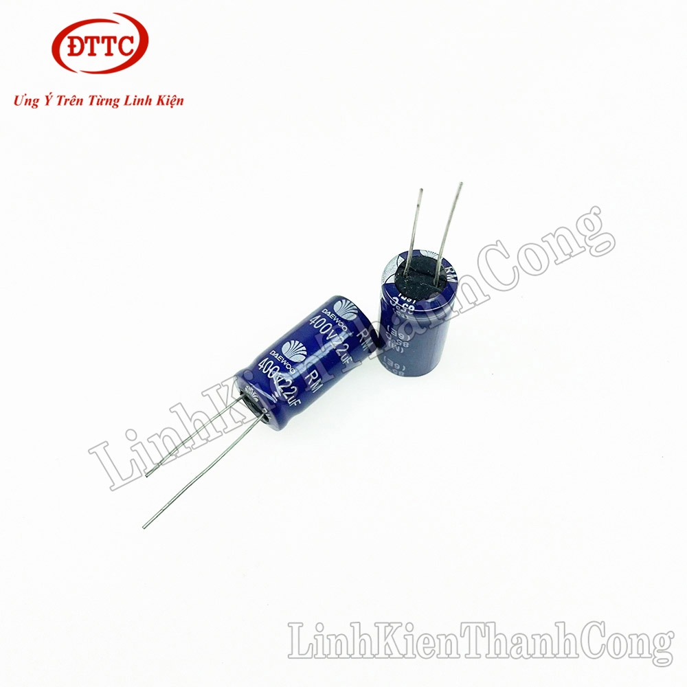 Tụ Hóa DAEWOO 22uF 400V (13x25mm)