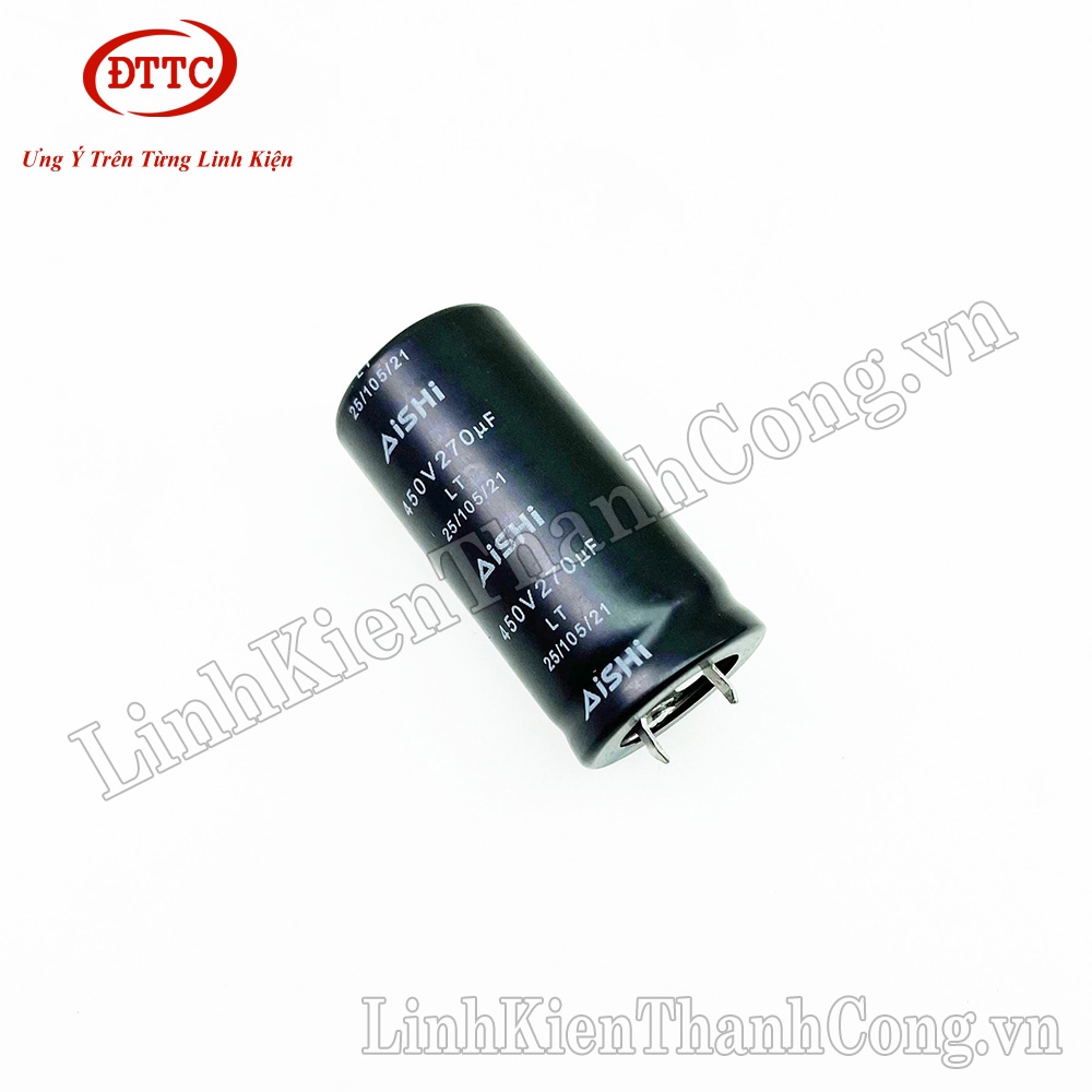 Tụ Hóa CD297 270uF 450V Chân Cứng 25x50mm