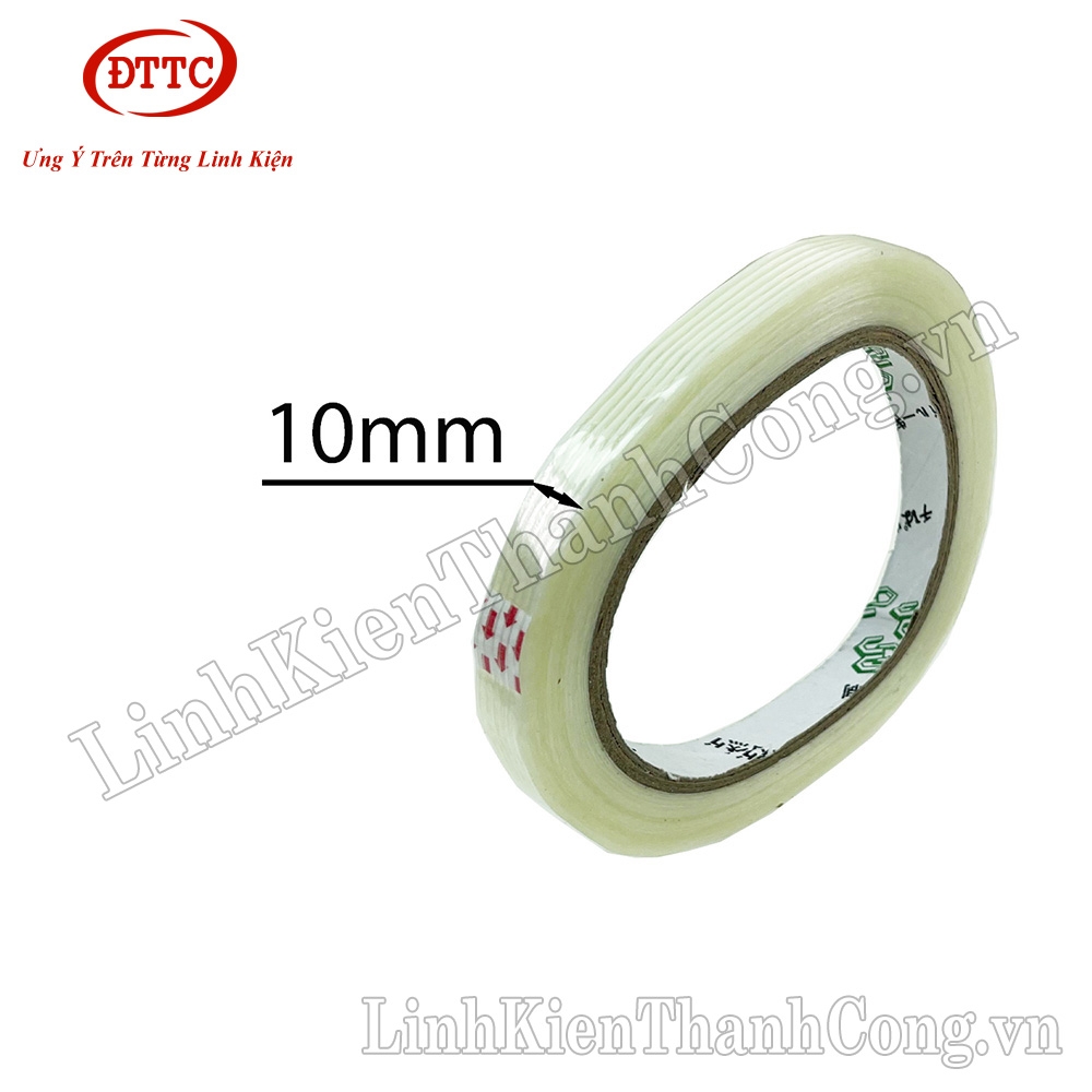 Băng Dính Sợi Thủy Tinh Rộng 10mm, Cuộn Dài 25m