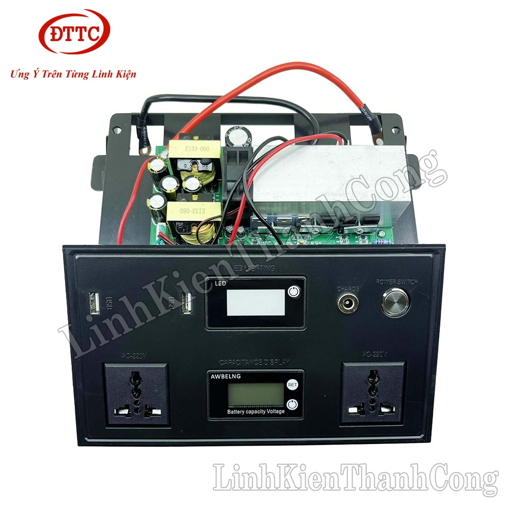 Inverter 24V 500W Sin Mô Phỏng (Màu Đen)