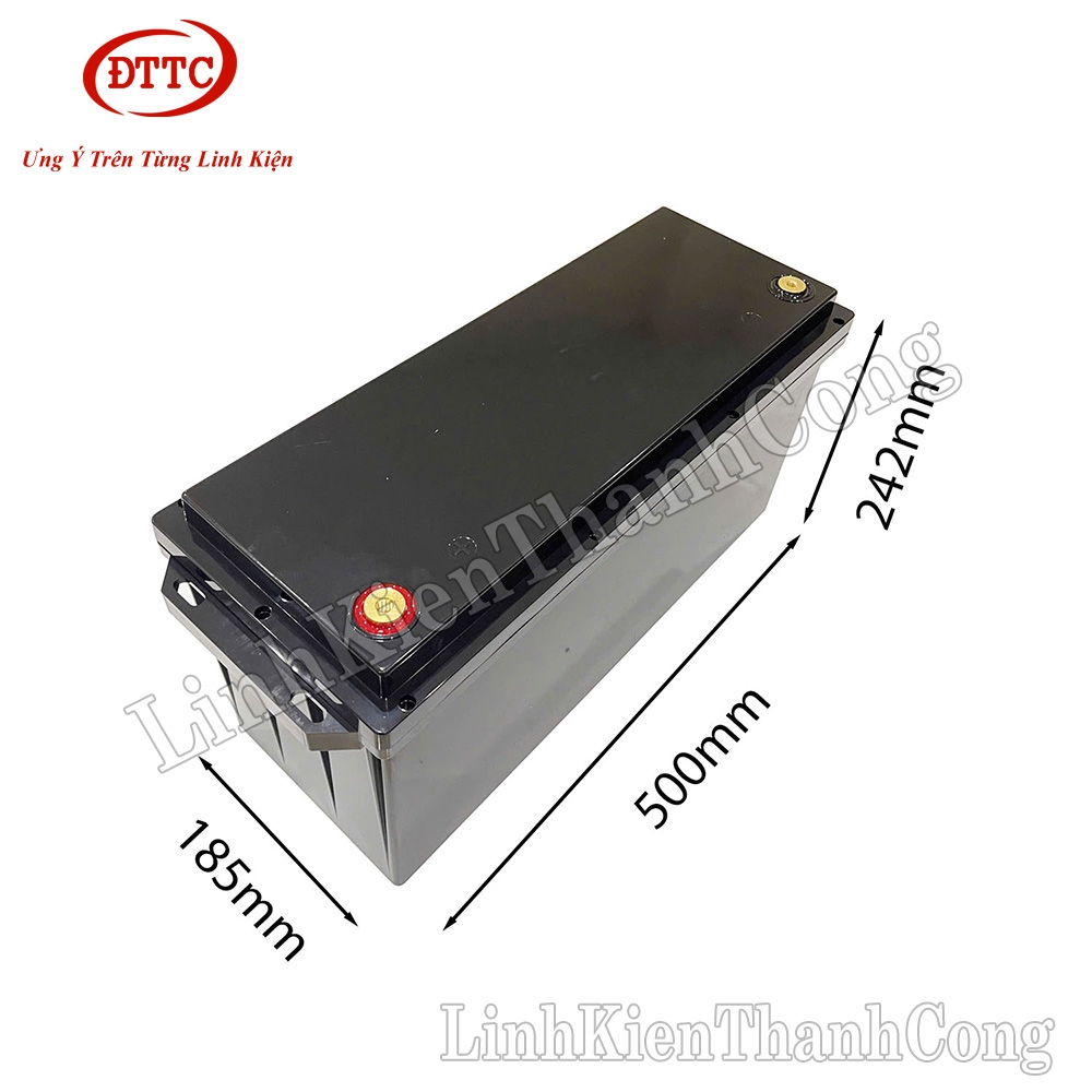 Hộp Nhựa, Vỏ Nhựa Đóng Pin 500x185x242mm, Lắp Được 48 Cel 33140