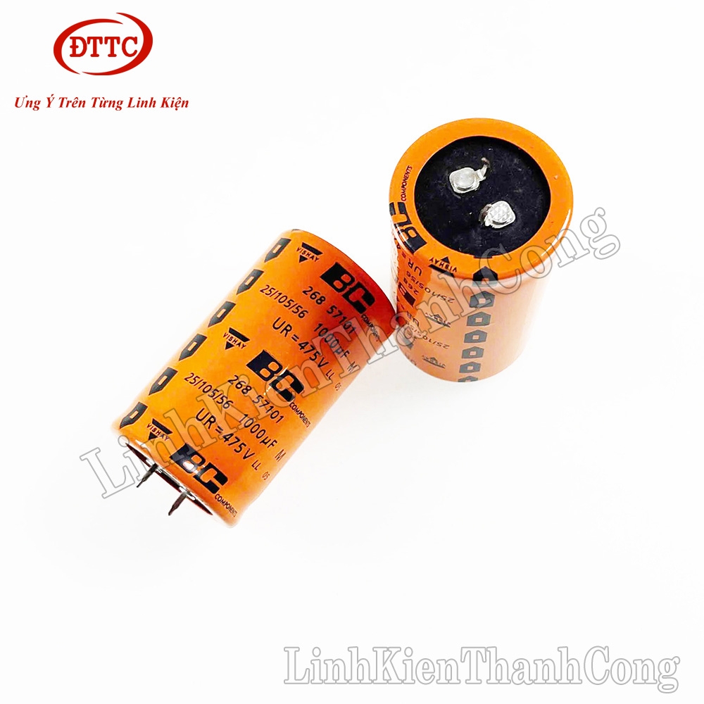 2 Pezzi Condensatore Elettrolitico Radiale Vishay BC 135 1000uF 16V 10x30mm
