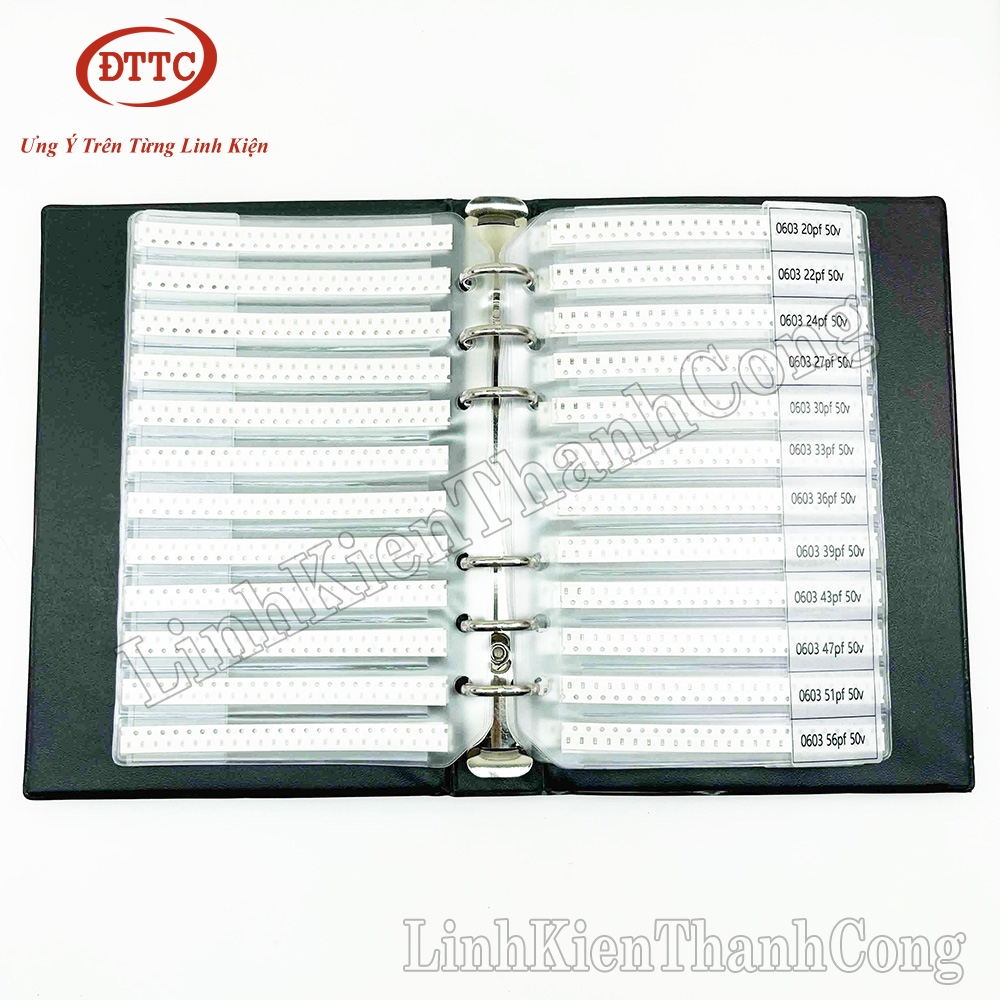 Sổ Tụ Điện Tổng Hợp SMD0603 90 Loại 2250 Chiếc Của Murata Từ 0.5pF-2.2uF