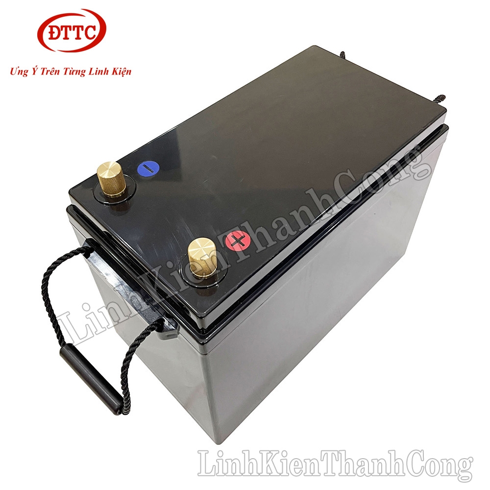 Hộp Nhựa, Vỏ Nhựa Đóng Pin 345x190x245mm, Lắp Được 4 Cell 280Ah, Loại Dùng Keo Dán Nắp