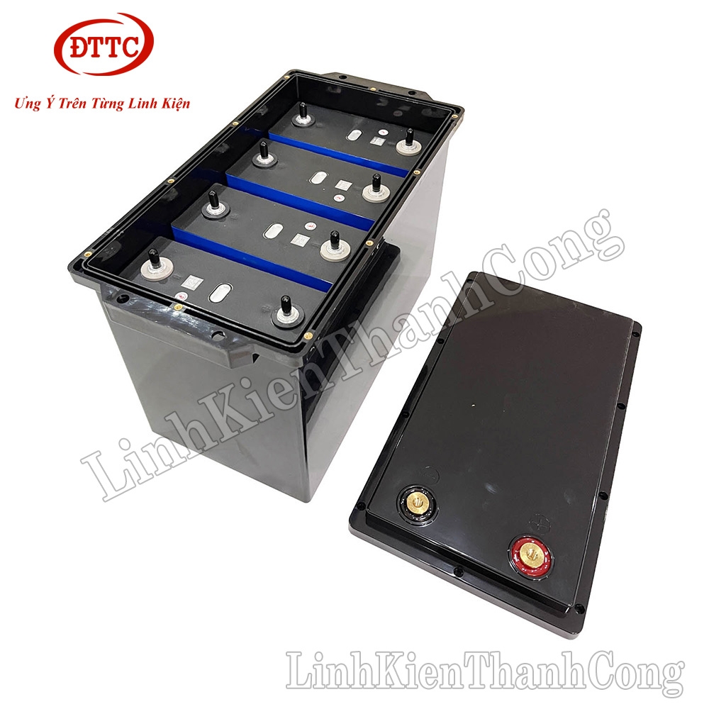 Hộp Nhựa, Vỏ Nhựa Đóng Pin 385x206x273mm, Lắp Được 4 Cell 280Ah, 314Ah
