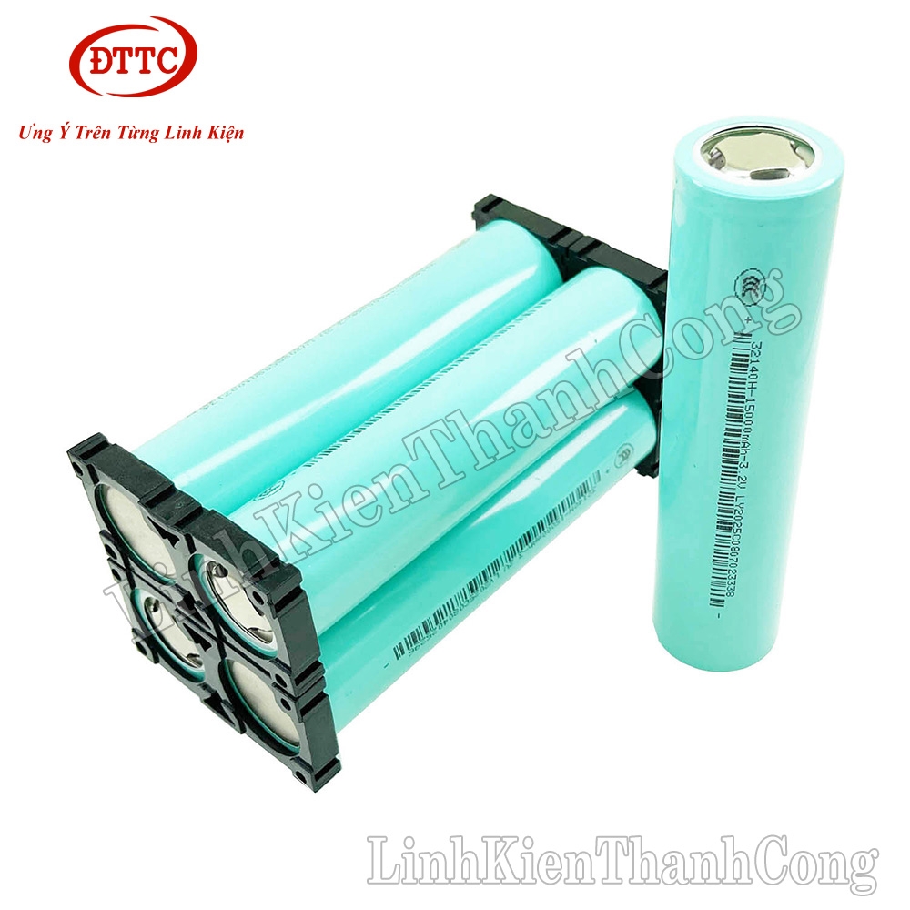 Pin Sắt 32140 3.2V 15Ah Màu Xanh Ngọc (Tặng kèm Khung)