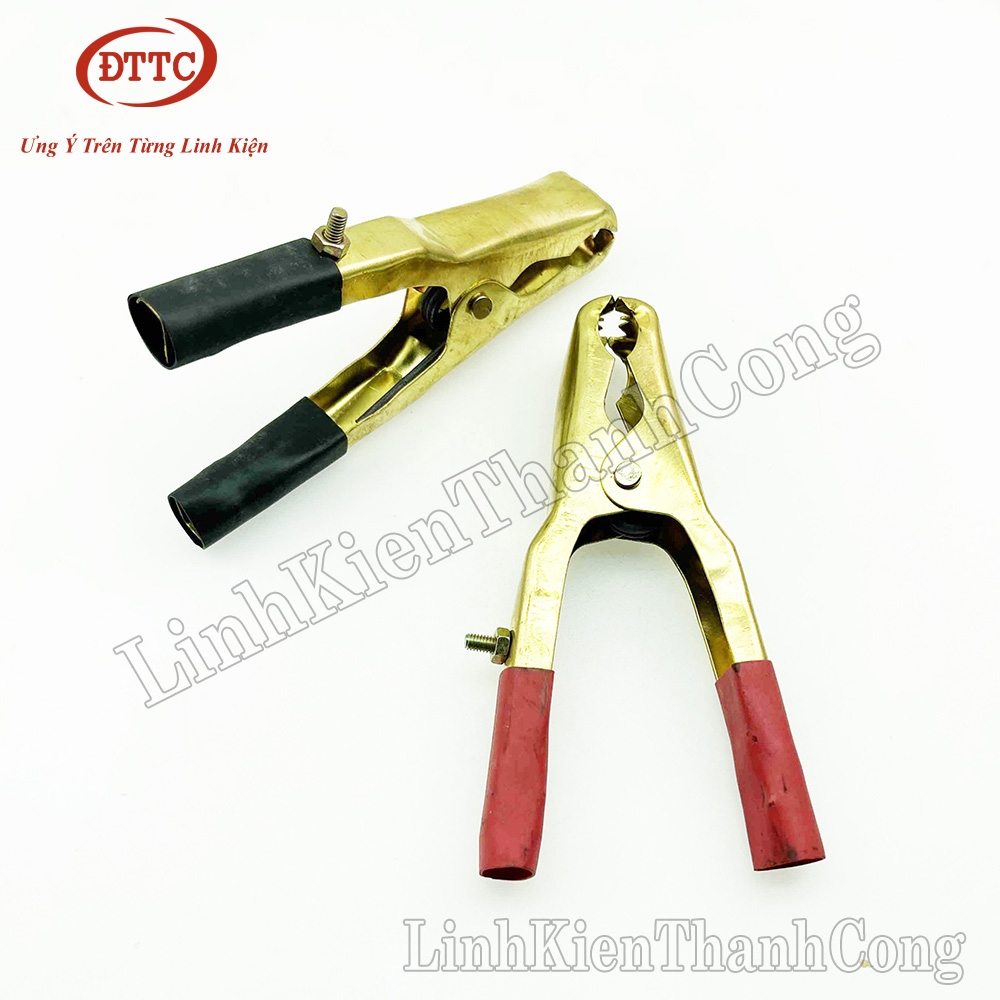 Kẹp Acquy 150A Dài 125mm Đồng Nguyên Chất (Đỏ + Đen)