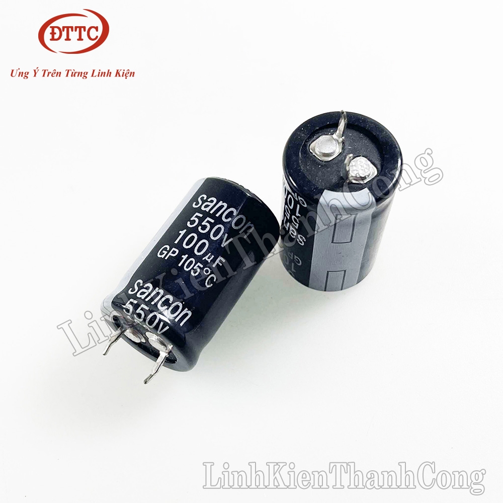 Tụ Hóa SANCON 100uF 550V 22x35mm