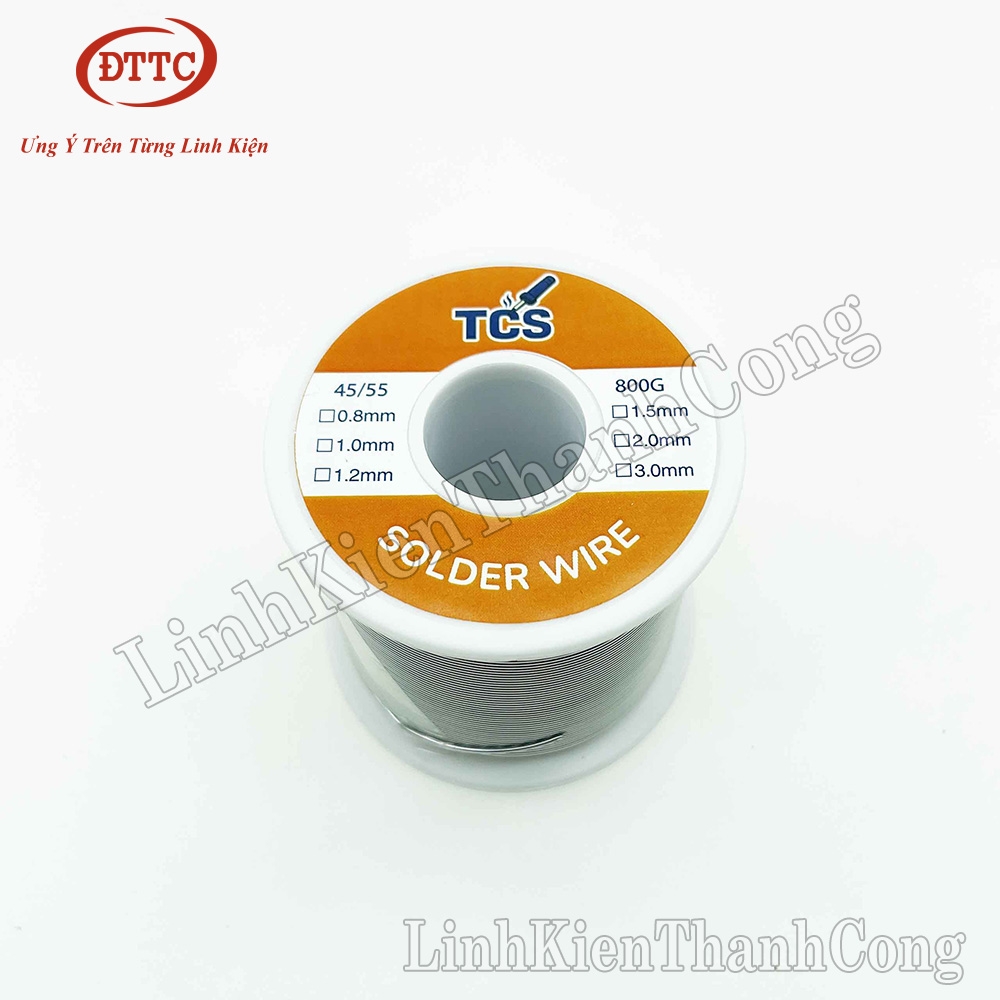 Thiếc Hàn TCS 45/55 800 gam Sợi 1.5mm
