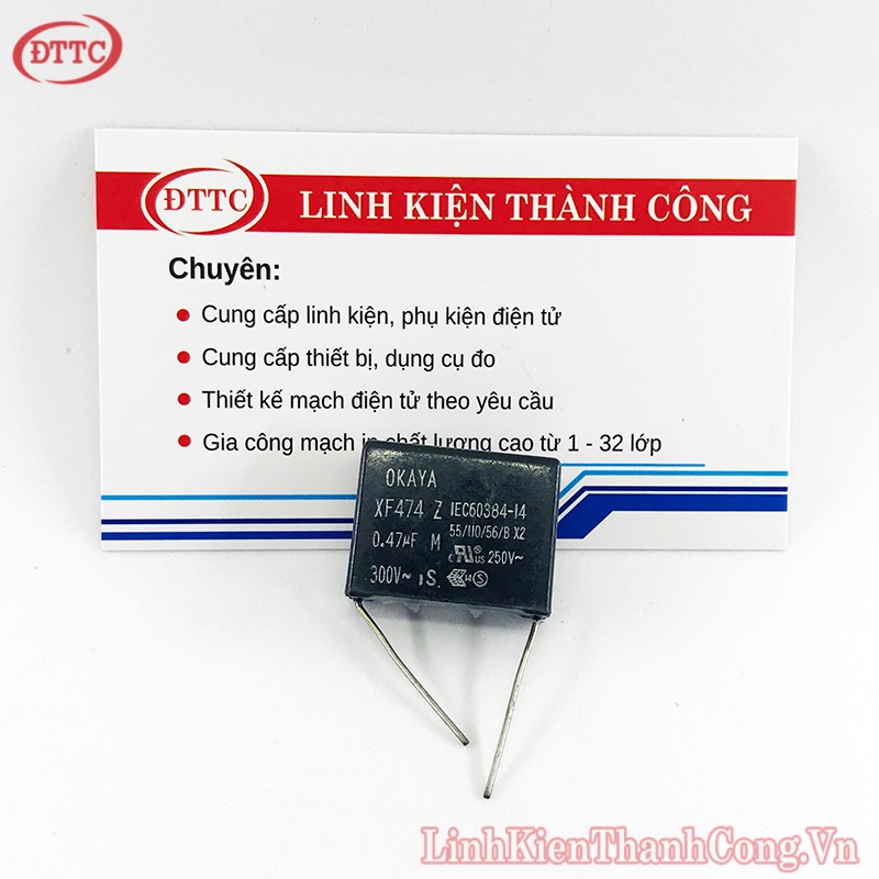 Tụ OKAYA 474 0.47uF 275V 22.5mm