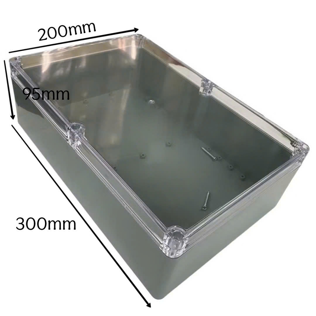Hộp Nhựa ABS 300x200x95mm Nắp Trong Suốt (VY ANH)