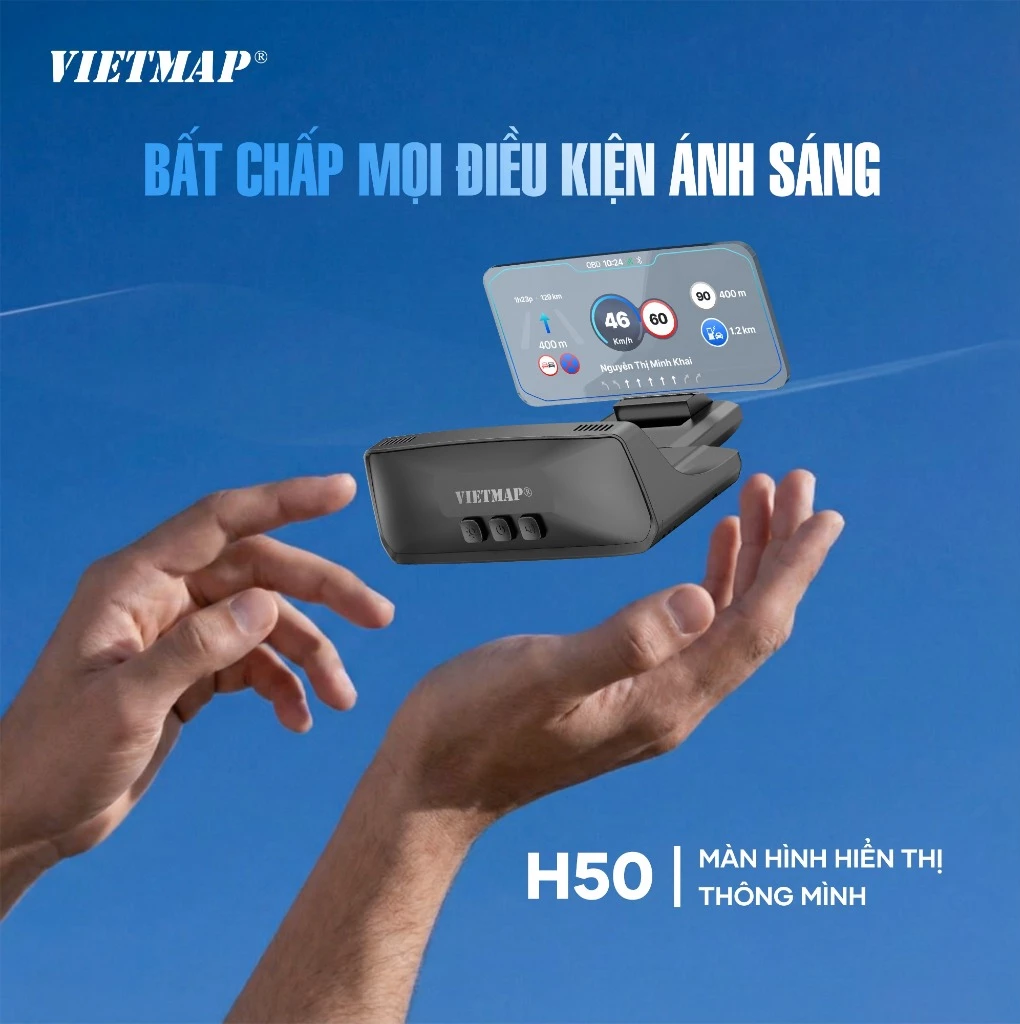 Màn hình hiển thị thông tin HUD Vietmap H50