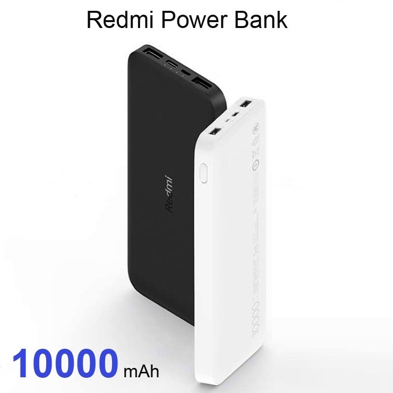 Pin sạc dự phòng Xiaomi Redmi 10000mAh Input(Micro USB/Type-C), Output(USB-Ax2) 12W max