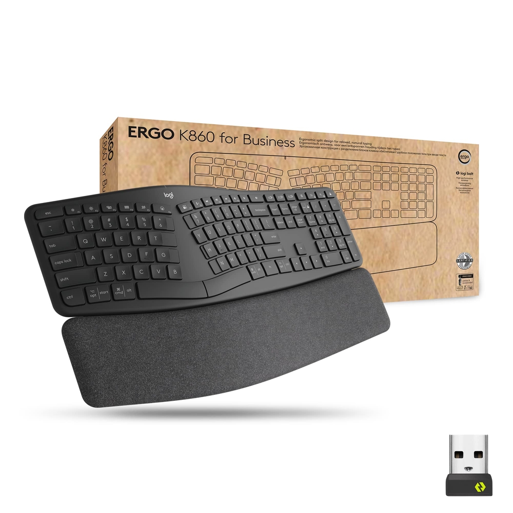 Bàn phím Logitech ERGO K860 Business Split Keyboard công thái học