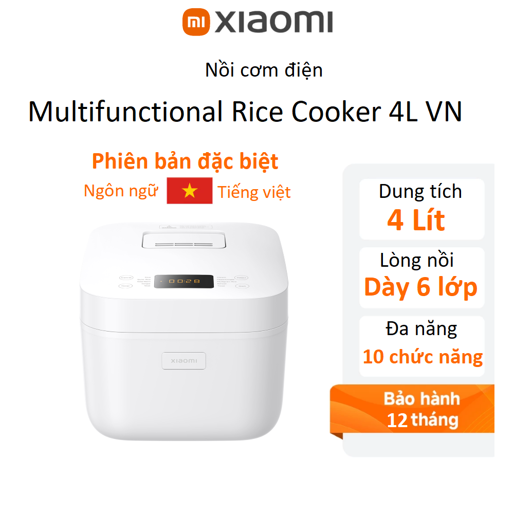 Nồi cơm điện Xiaomi Multifunctional Rice Cooker 4L VN (BHR9115VN)