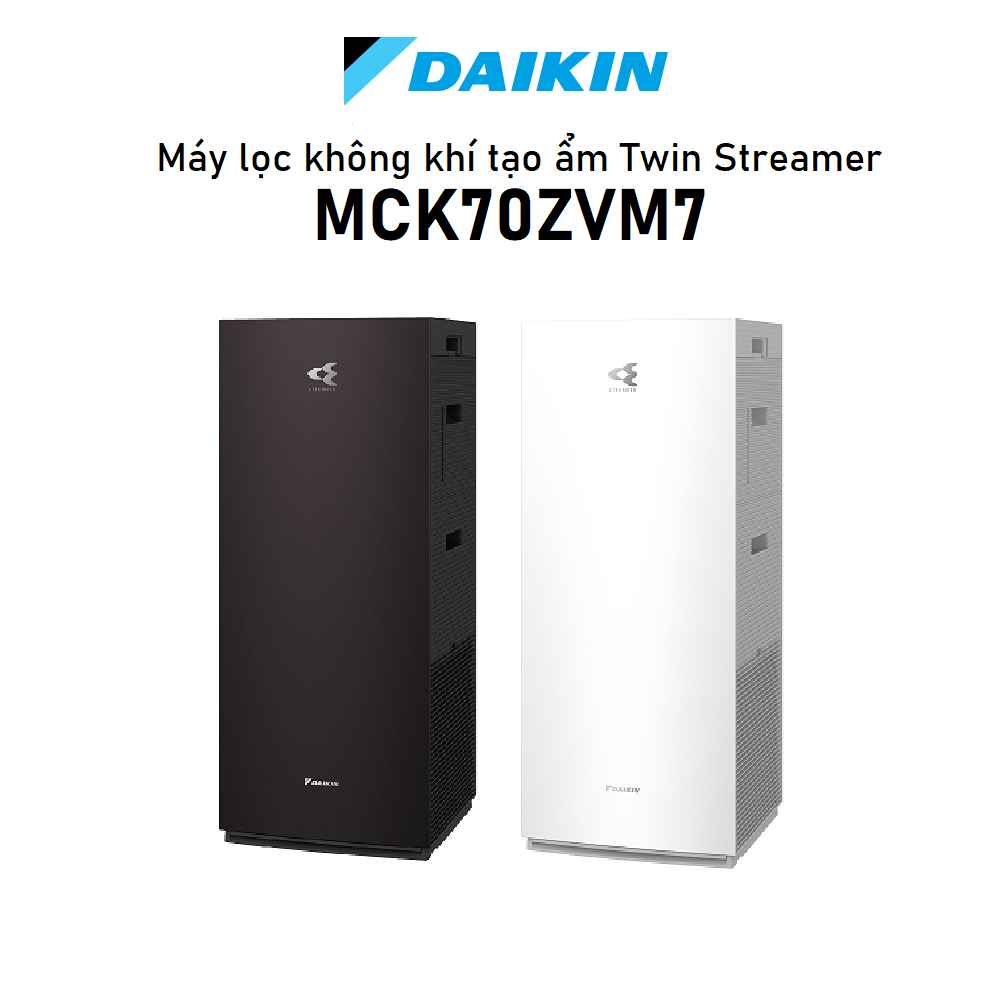 Máy lọc không khí Daikin tạo ẩm cao cấp MCK70ZVM7 - Twin Streamer - Phin lọc sử dụng 10 năm