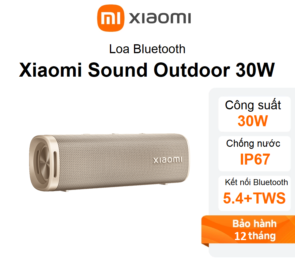 Loa Bluetooth Xiaomi Sound Outdoor 30W Vàng (QBH4370GL)