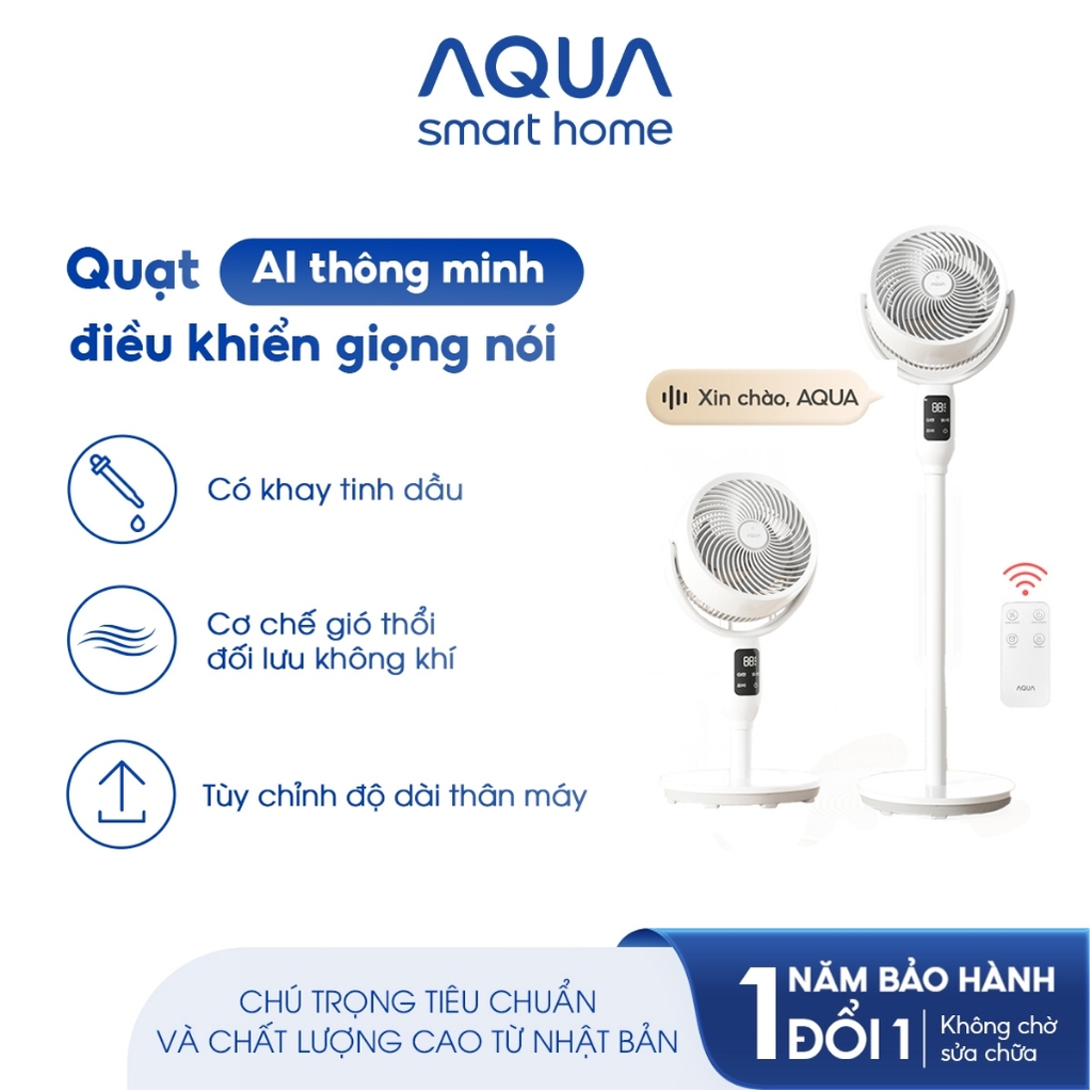 Quạt đối lưu không khí AQUA AQF-ED1823T(W)