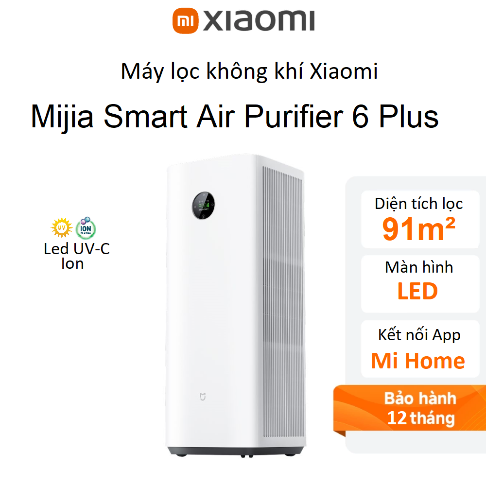 Máy lọc không khí Xiaomi Mijia Smart Air Purifier 6 Plus EU (BHR09GNEU)
