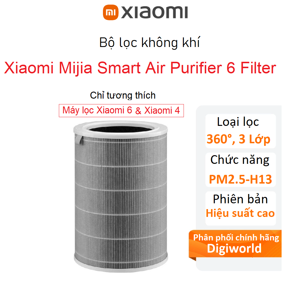 Lõi lọc không khí Xiaomi Mijia Smart Air Purifier 6 Filter - Chính hãng Digiworld
