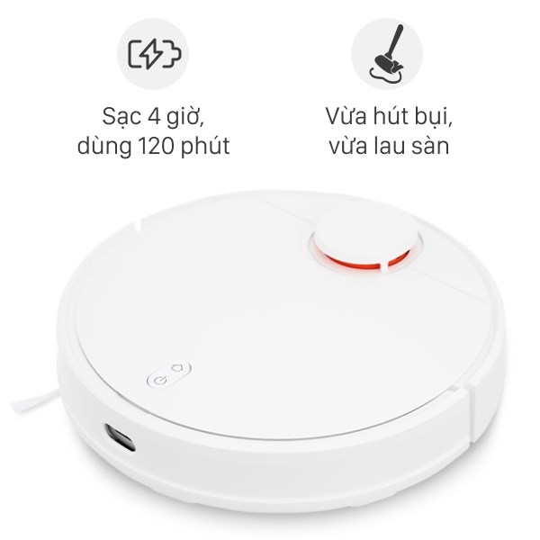 Robot hút bụi lau nhà Xiaomi Robot Vacuum S10 Pin 3200mAh, Lực hút 4000Pa