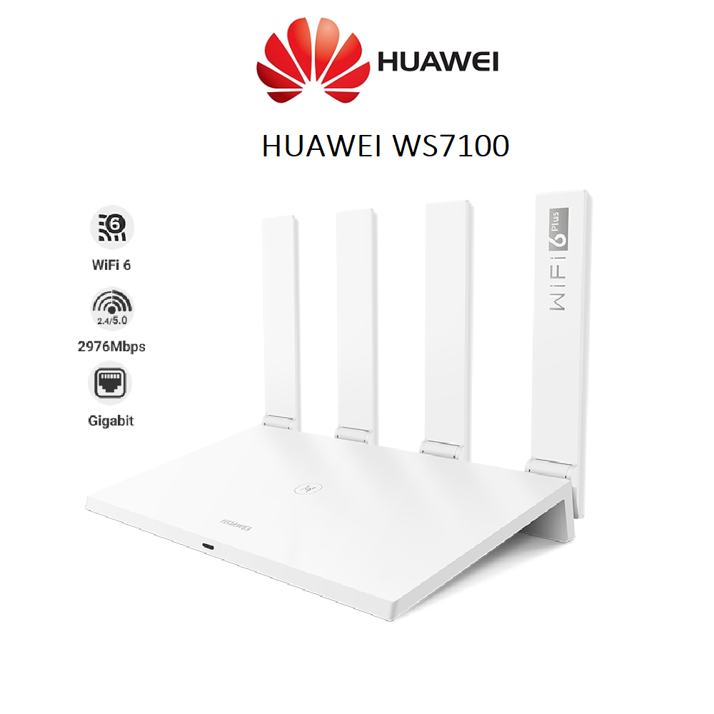 Bộ phát Router Wifi HUAWEI WS7100 AX3 Standard 128mb+128mb 3000mbps Open Market - Bảo hành 2 năm chính hãng Digiworld