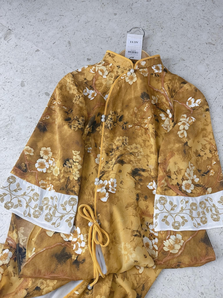Áo Dài Hỷ Tước 2T AD2769 (áo lẻ)