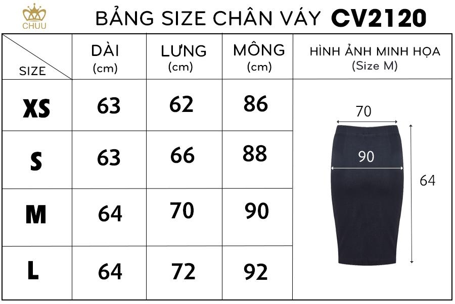 Chân Váy Dáng Bút Chì Basic CV8120