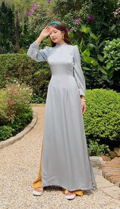 Áo Dài Cổ Li 2PH AD8021 (áo lẻ)